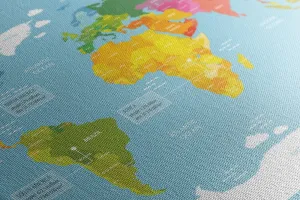 Obraz výnimočná mapa sveta