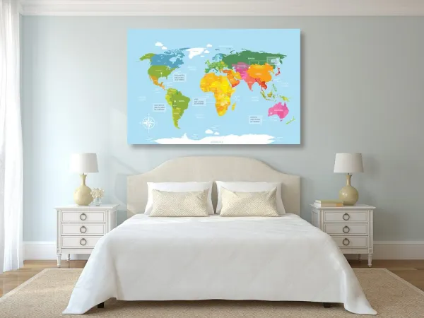 Obraz výnimočná mapa sveta