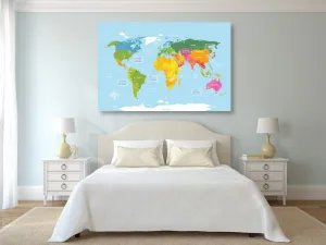 Obraz výnimočná mapa sveta