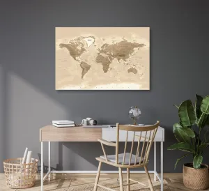 Obraz nádherná vintage mapa sveta