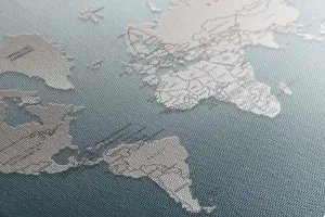 Obraz mapa sveta v originálnom prevedení