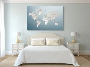 Obraz mapa sveta v originálnom prevedení