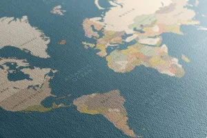 Obraz mapa s vintage prvkami
