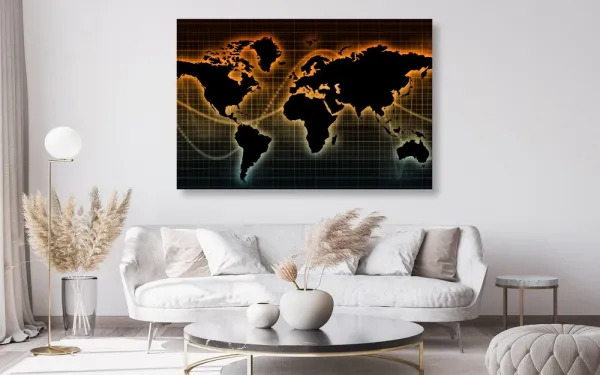 Obraz na korku mapa s originálnym pozadím