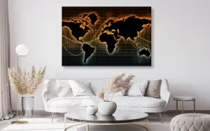 Obraz na korku mapa s originálnym pozadím