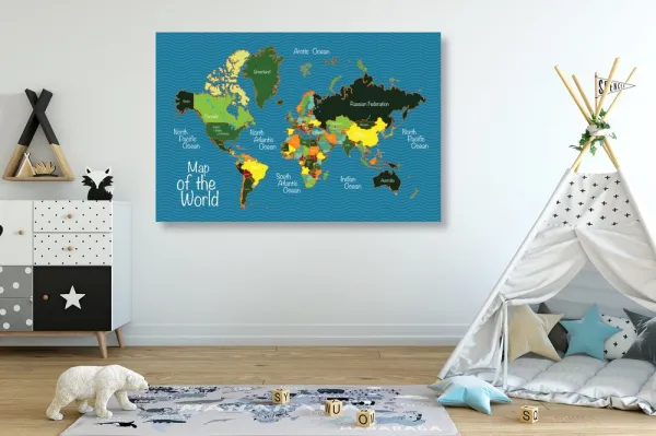 Obraz štýlová mapa