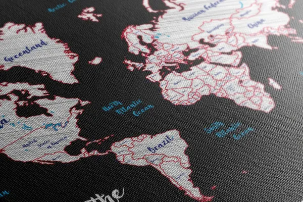 Obraz jedinečná mapa sveta