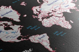 Obraz jedinečná mapa sveta