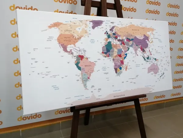 Obraz mapa s názvami