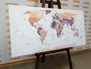 Obraz mapa s názvami
