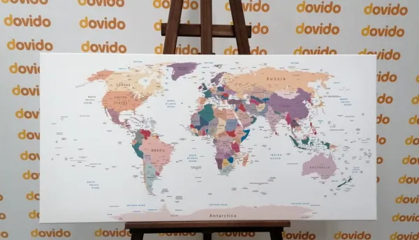 Obraz mapa s názvami