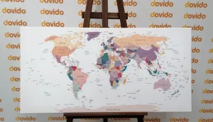 Obraz mapa s názvami