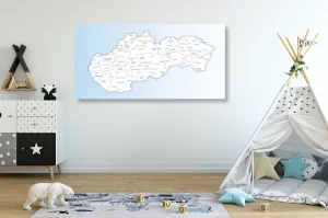 Obraz na korku mapa Slovenska