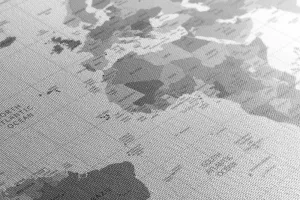 Obraz šedá mapa na bielom pozadí