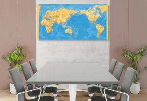 Obraz na korku mapa sveta v zaujímavom prevedení