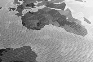 Obraz na korku nádherná mapa s čiernobielym nádychom