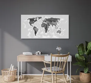 Obraz na korku nádherná mapa s čiernobielym nádychom