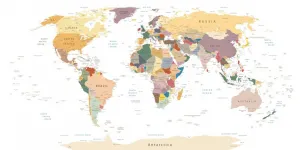 Obraz mapa s názvami