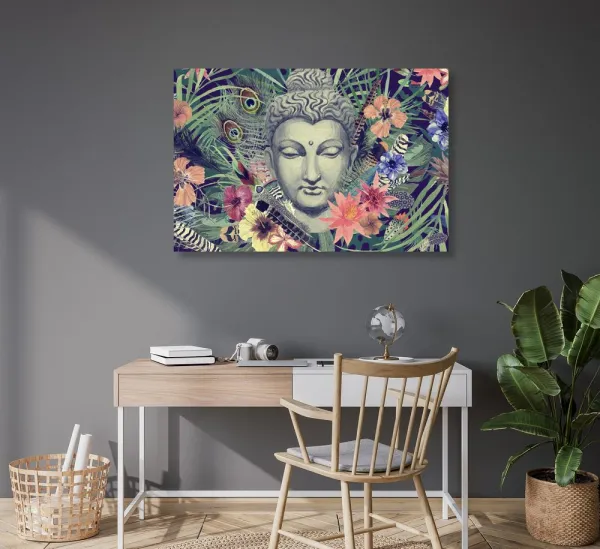 Obraz Budha na exotickom pozadí