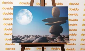Obraz skladané kamene v mesačnom svetle