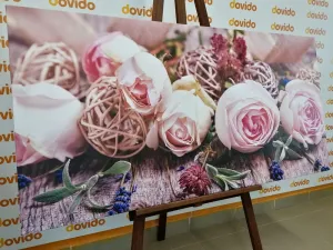 Obraz slávnostná kvetinová kompozícia ruží