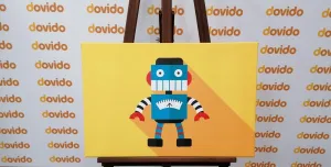Obraz veselý robot