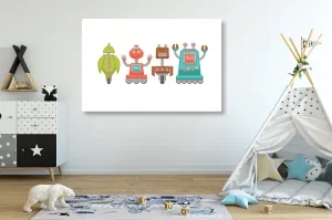 Obraz rodinka robotov