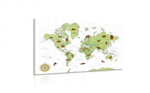 Obraz mapa so zvieratami
