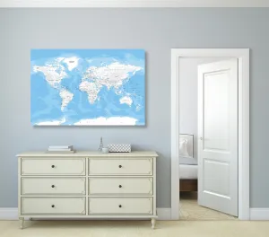 Obraz štýlová mapa sveta
