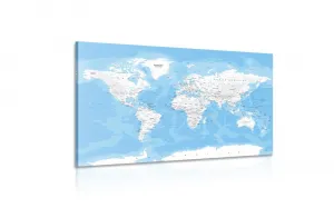 Obraz štýlová mapa sveta