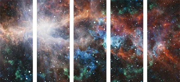 5-dielny obraz nekonečná galaxia