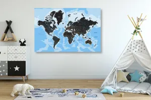 Obraz moderná mapa sveta