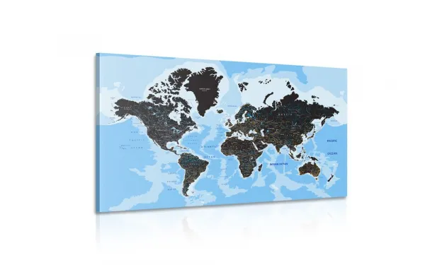 Obraz moderná mapa sveta