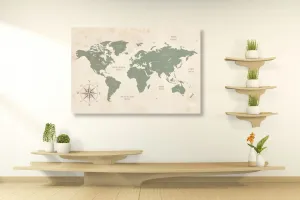 Obraz decentná mapa sveta