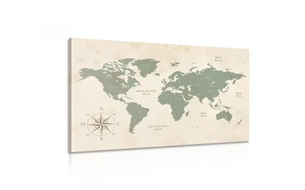Obraz decentná mapa sveta