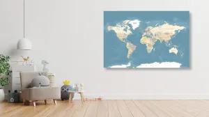 Obraz štýlová vintage mapa sveta