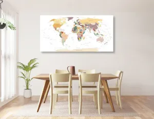Obraz mapa s názvami