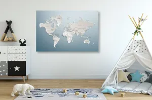 Obraz mapa sveta v originálnom prevedení