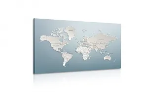 Obraz mapa sveta v originálnom prevedení