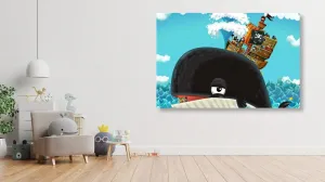 Obraz pirátska loď na veľrybe