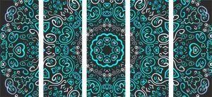 5-dielny obraz Mandala lásky
