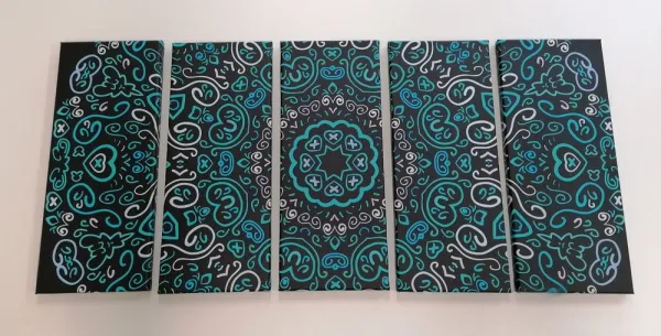 5-dielny obraz Mandala lásky