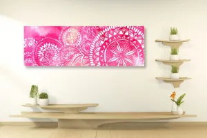 Obraz Mandala ružový akvarel