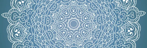 Obraz meditačná Mandala na modrom pozadí