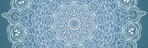 Obraz meditačná Mandala na modrom pozadí