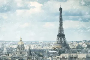 Obraz zimný Paríž