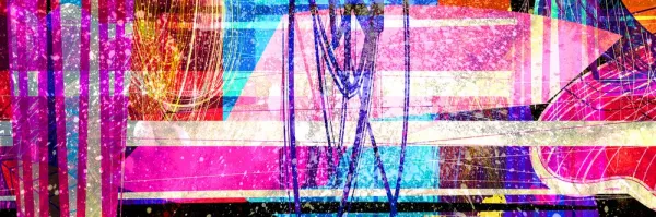 Obraz texturované geometrické prvky