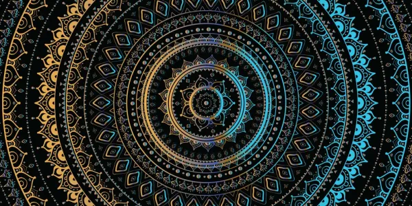 Obraz Mandala so vzorom slnka