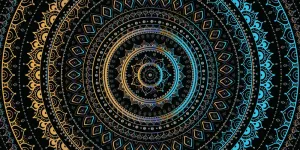 Obraz Mandala so vzorom slnka