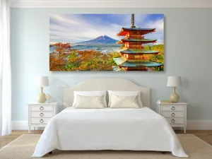 Obraz výhľad na Chureito Pagoda a horu Fuji